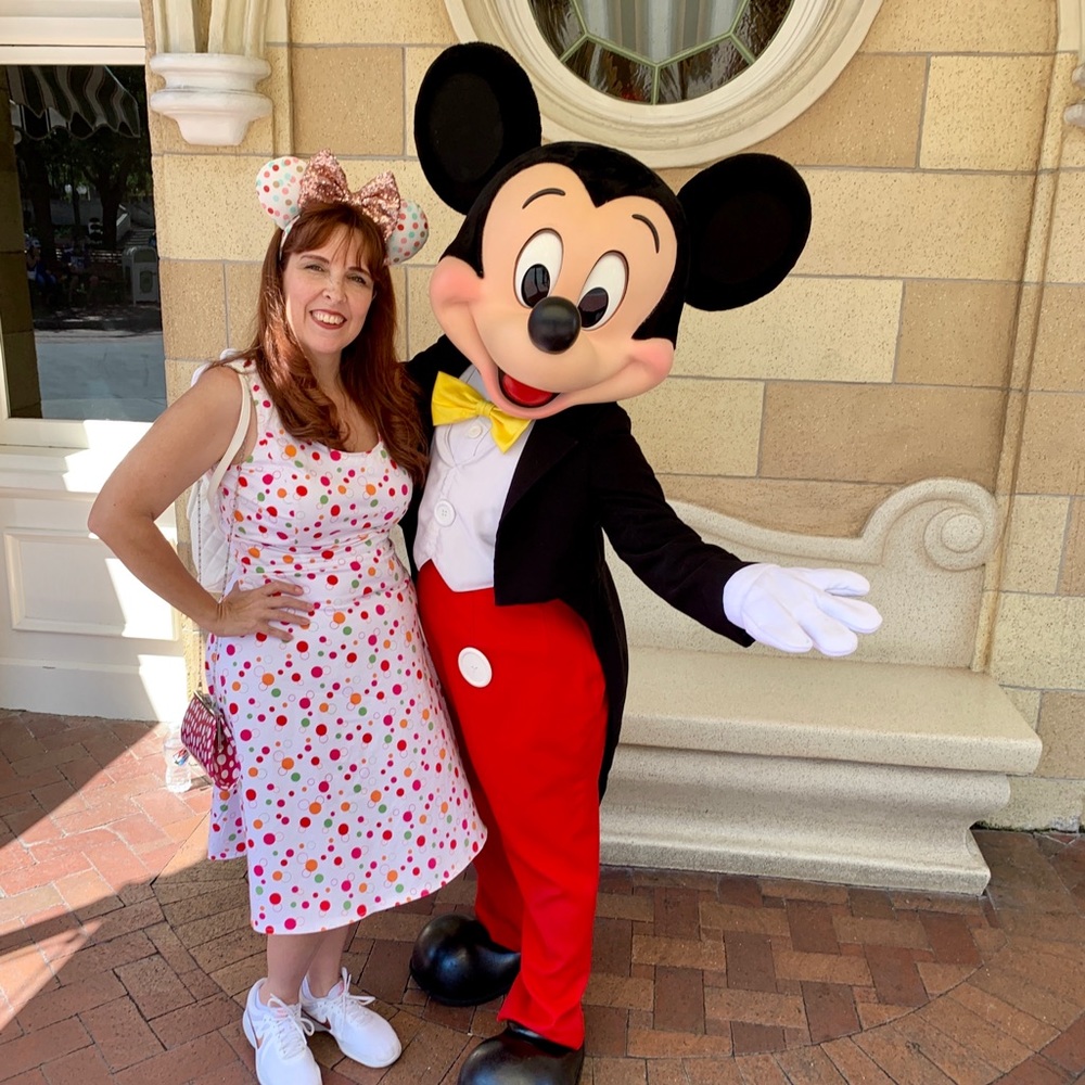 Polka-dot dress!